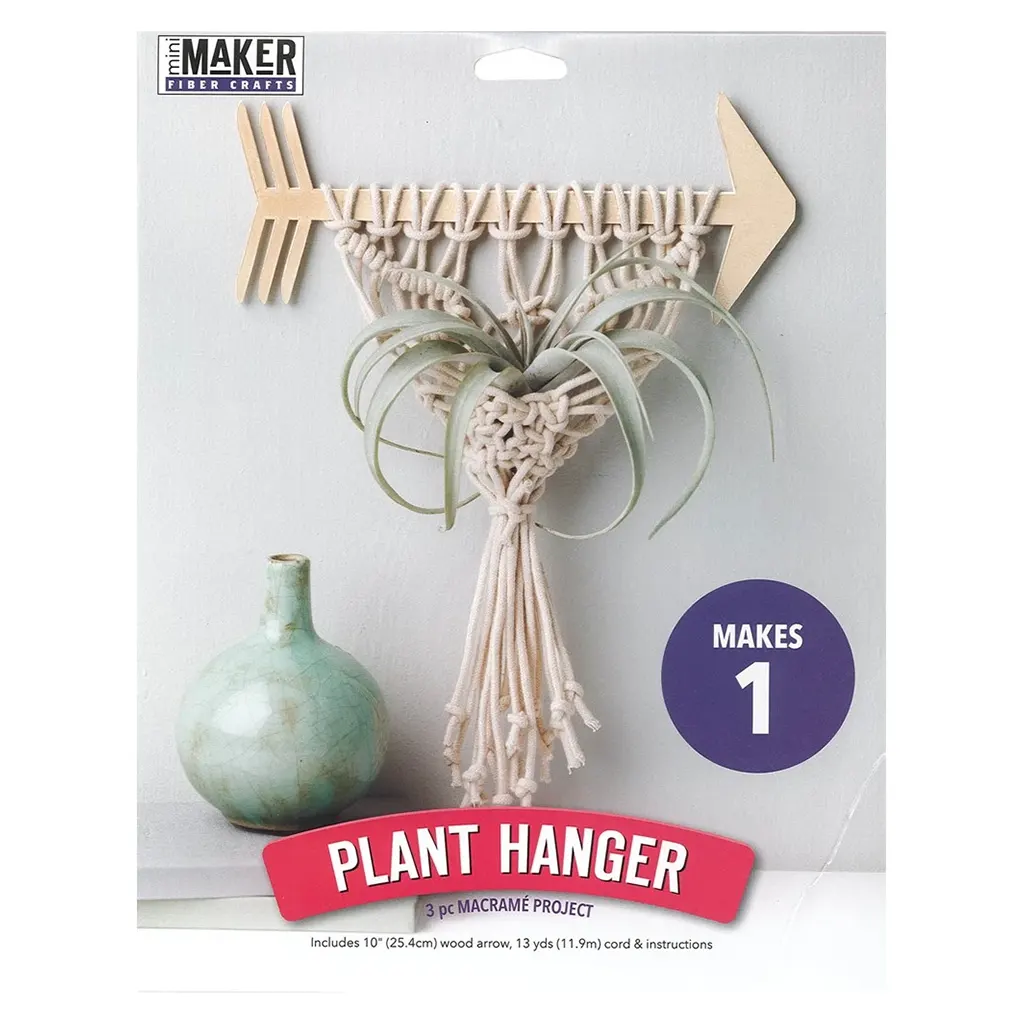 Leisure Arts Macrame Kit Arrow Plant Hanger