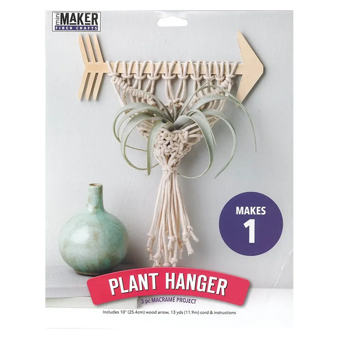 Leisure Arts Macrame Kit Arrow Plant Hanger