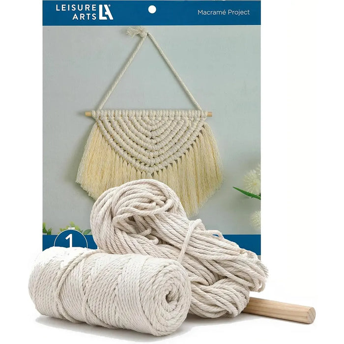 Leisure Arts Macrame Kit Half Circle Hanging