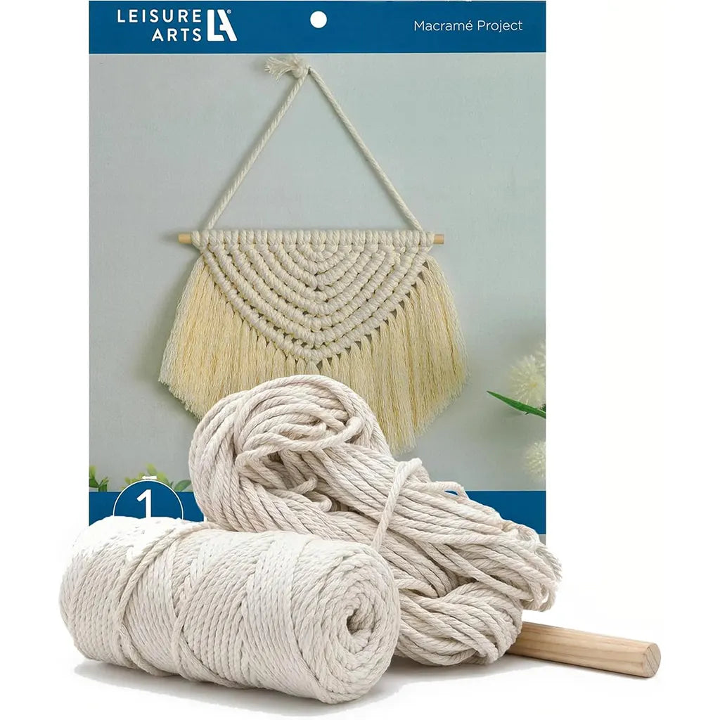 Leisure Arts Macrame Kit Half Circle Hanging