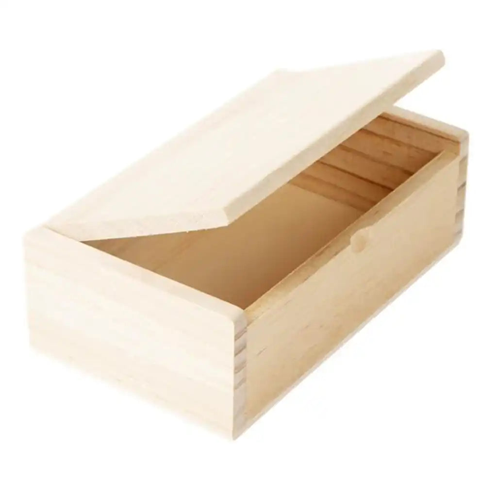 Wood Box With Hinge Medium