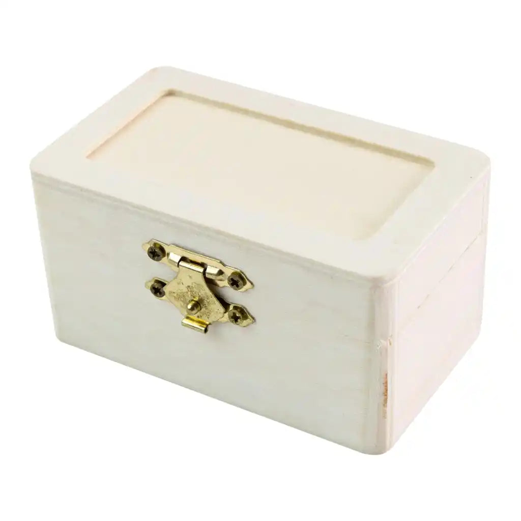 Wood Trinket Box 2in x 2.5in x 4in