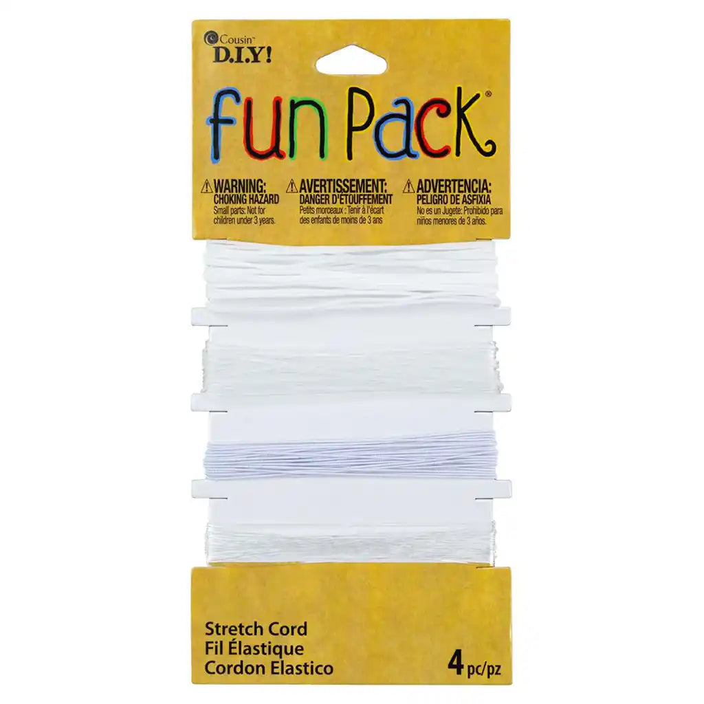 Stretch Cord 4/Pkg, Clear White
