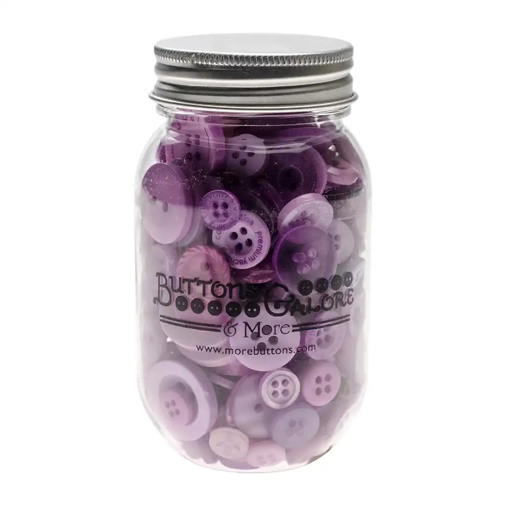 Buttons Mason Jar Grapes