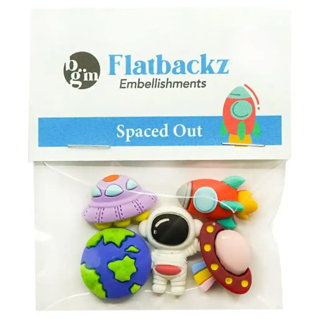 Embellishment Flat Back, Spaced Out