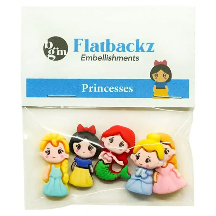 Embellishment Flat Back, Princesses