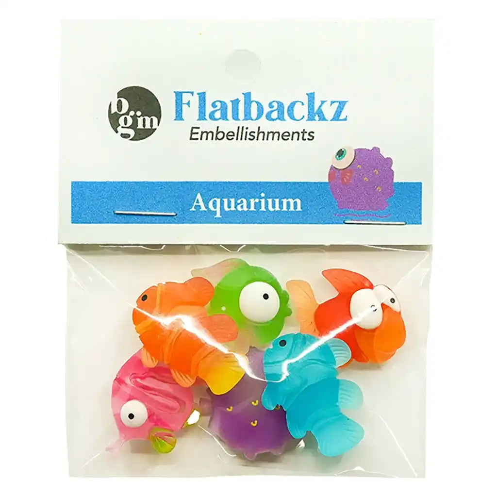 Embellishment Flat Back, Aquarium