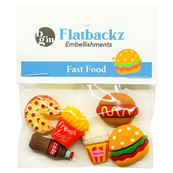 Embellishment Flat Back, Fast Food