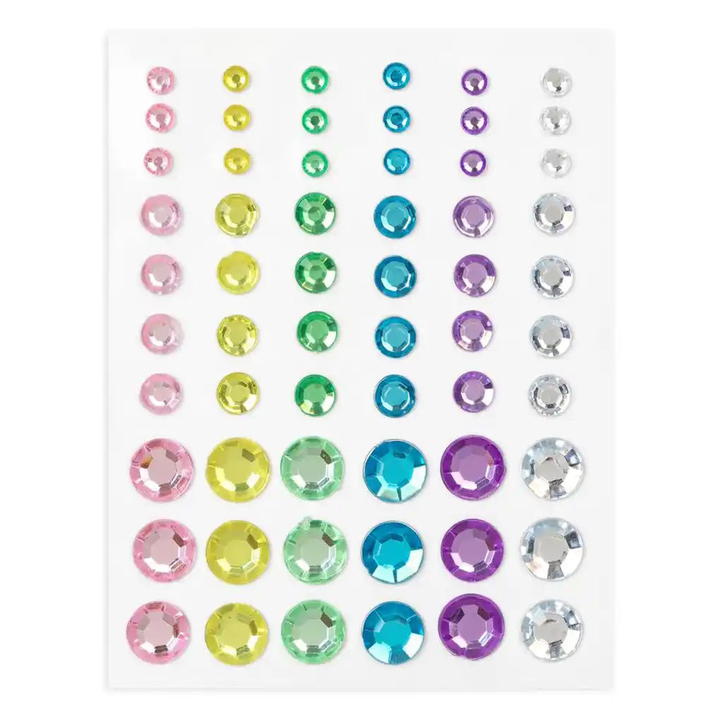 Adhesive Rhinestones 60/Pk, Pastel