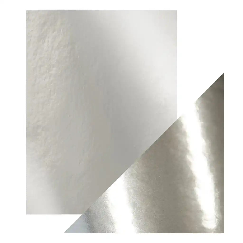 Craft Perfect Mirror Cardstock 8.5in x 11in, 5/Pkg, Silver