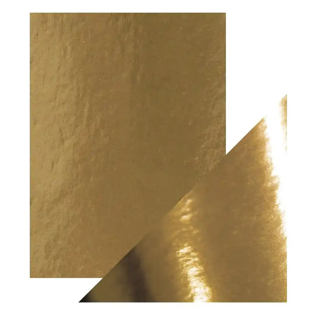 Craft Perfect Mirror Cardstock 8.5in x 11in, 5/Pkg, Harvest Gold