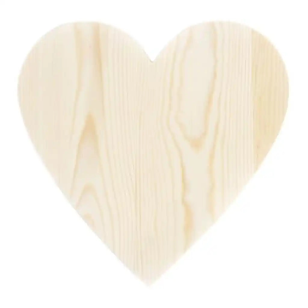 Unfinished Wood Shape Heart 9in