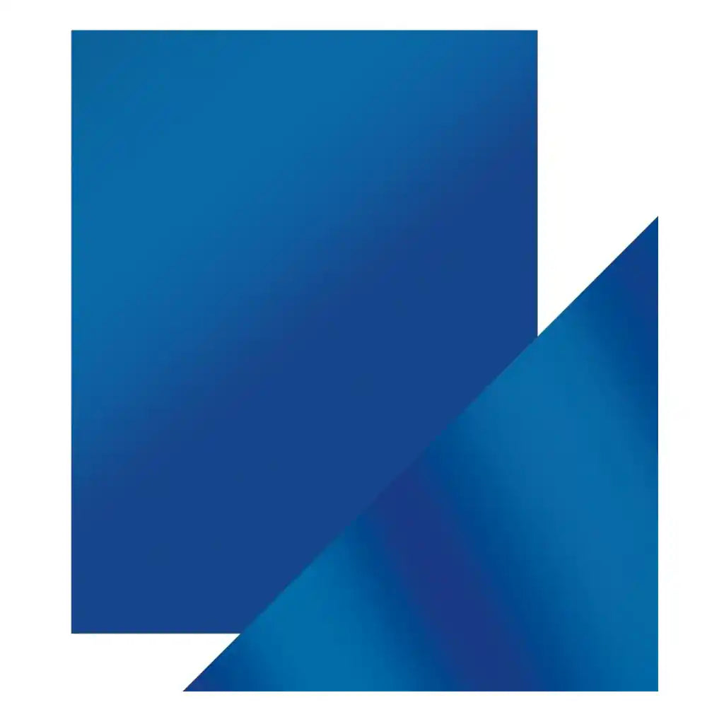 Craft Perfect Satin Mirror Cardstock 8.5in x 11in 5/Pkg, Cobalt Velour