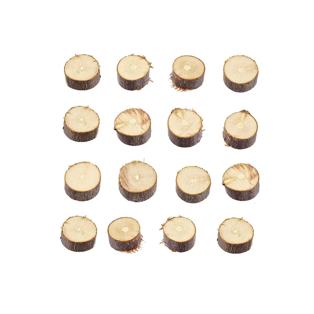 Wooden Disks, 10mm, 20pcs