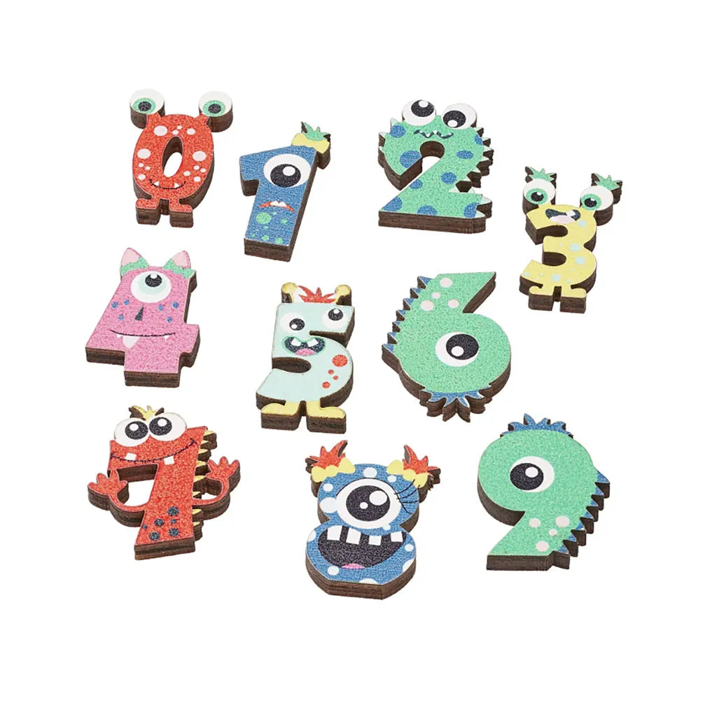 Decorative Numbers, 0-9, 3cm, 10pcs