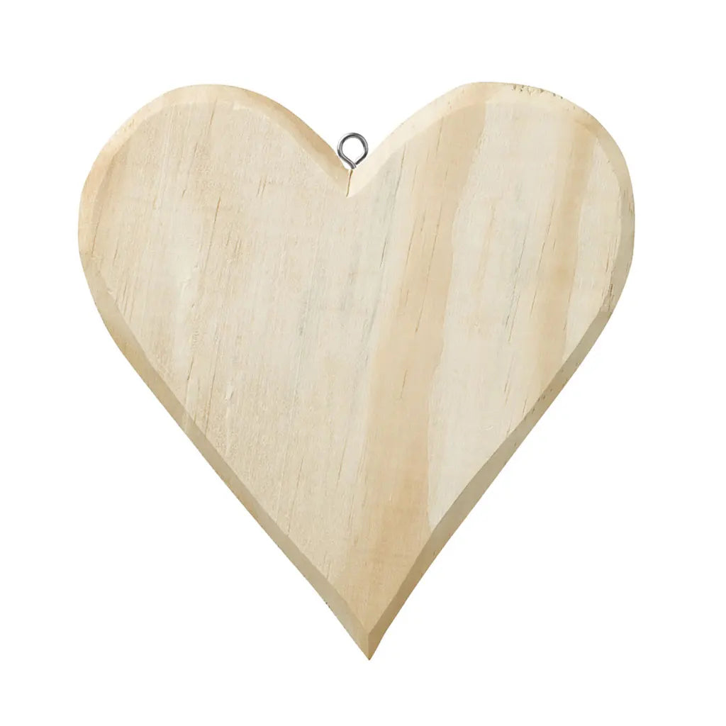 Wooden Heart, 16 x 15cm