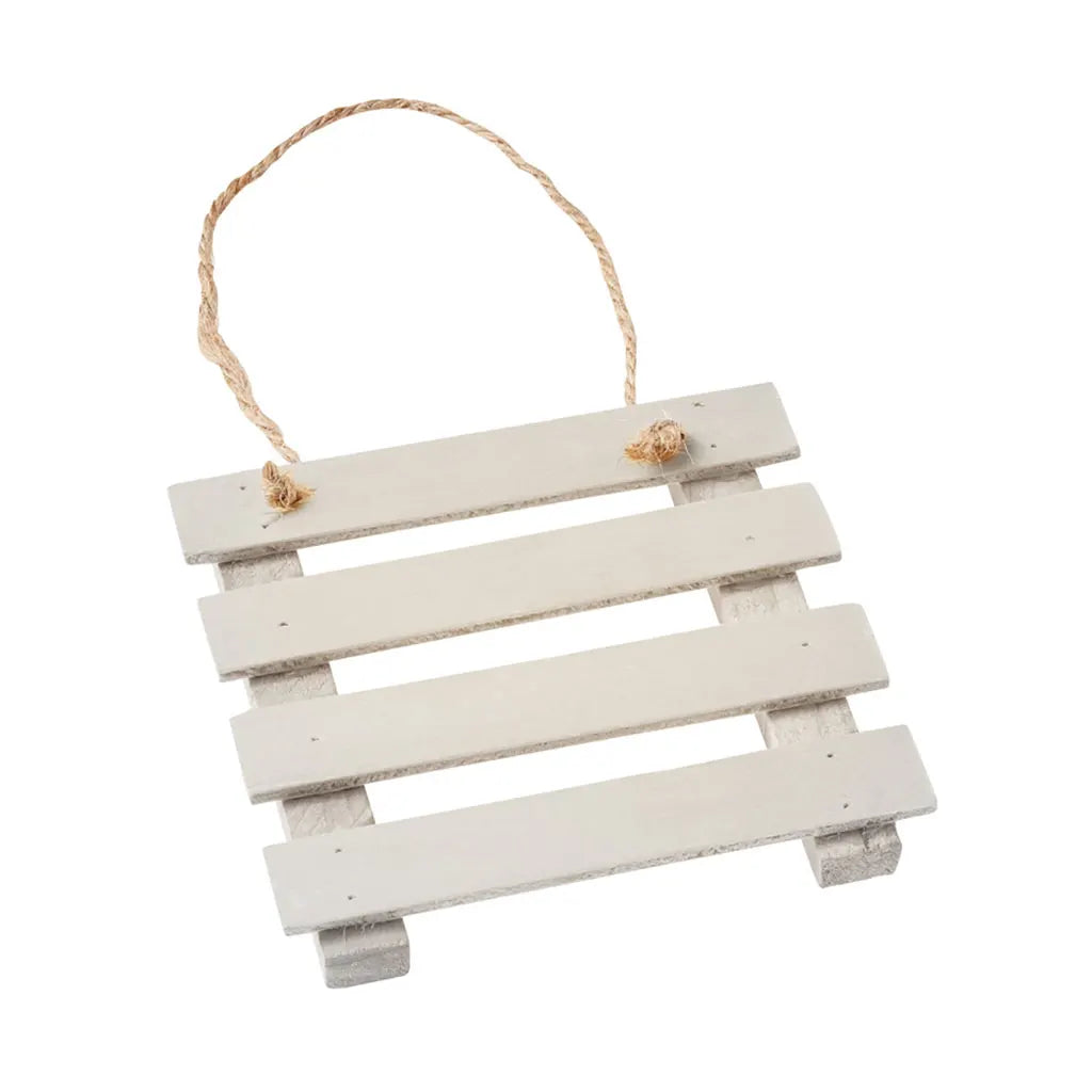 Wooden Palette, 9cm, White