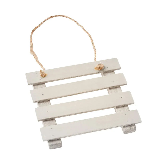 Wooden Palette, 9cm, White