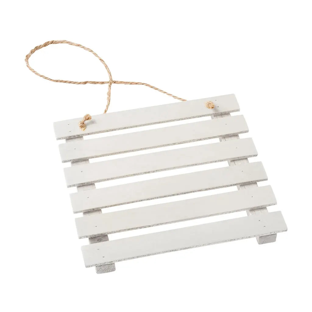 Wooden Palette, 12cm, White