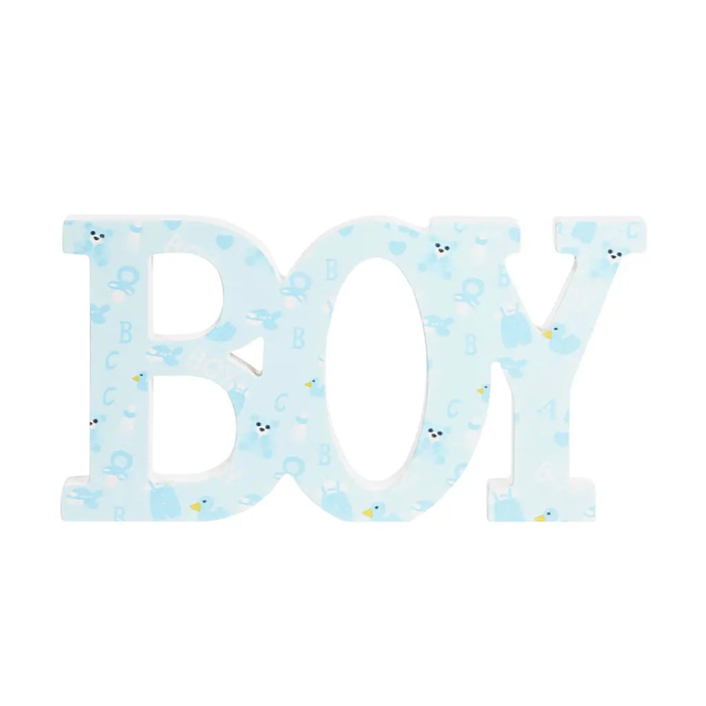 Wooden Decoration Boy, 28 x 14.5 x 2cm