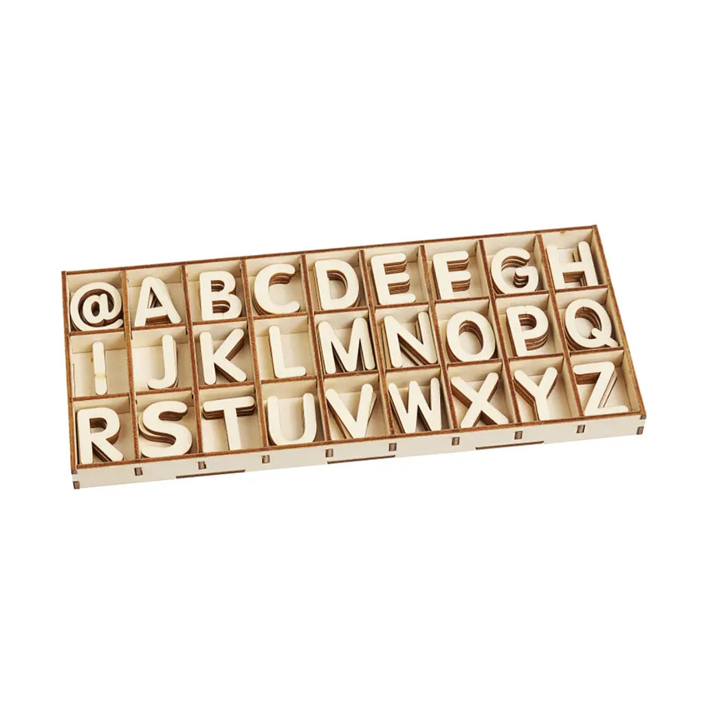 Letter Set, 2.8cm, 81 Parts, Nature
