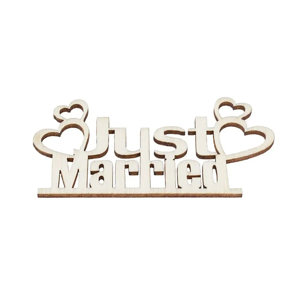 Just Married, 8cm, Nature, 4pcs