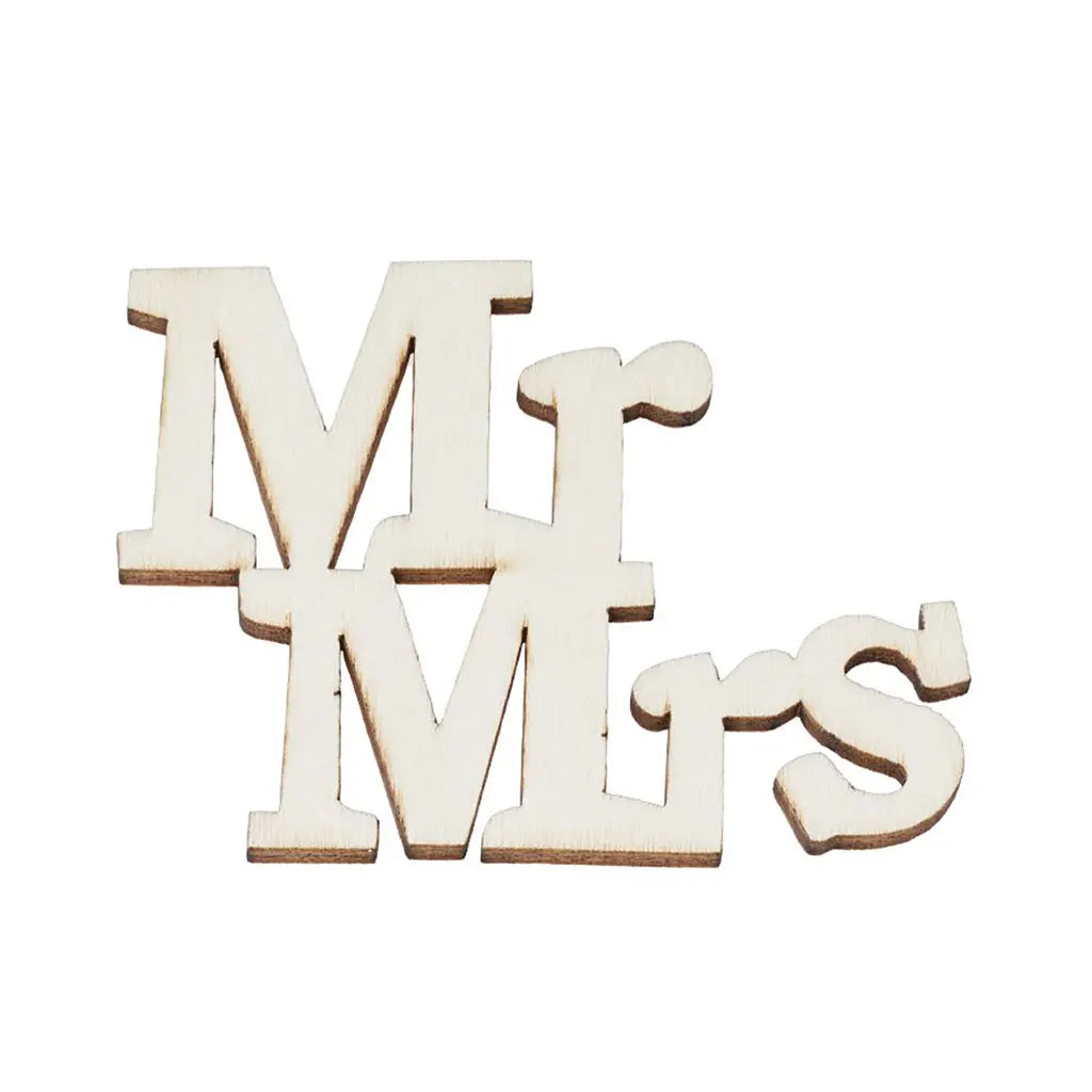 Mr. &amp; Mrs, 7cm, Nature, 4pcs