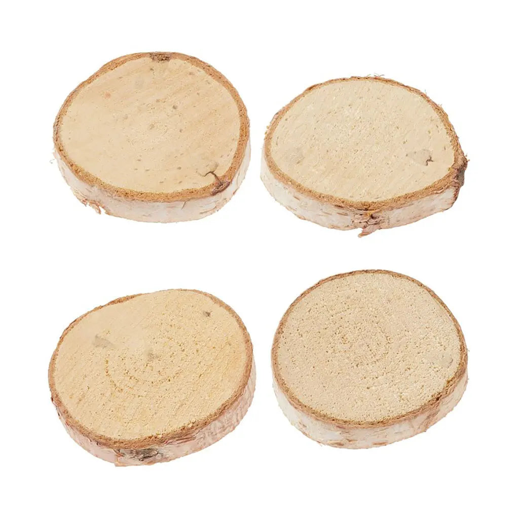 Wooden disks, ca. 4cm, bag with 30g