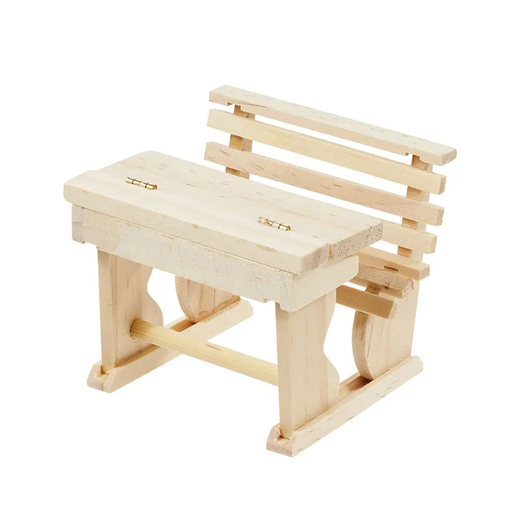 School Bench, 7 x 5.8 x 6cm, Nature