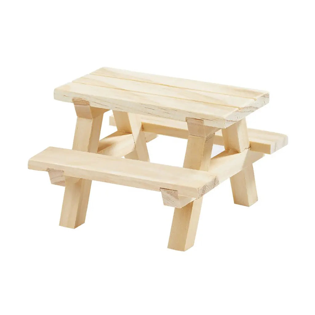 Table with benches, 8 x 8 x 5.5cm