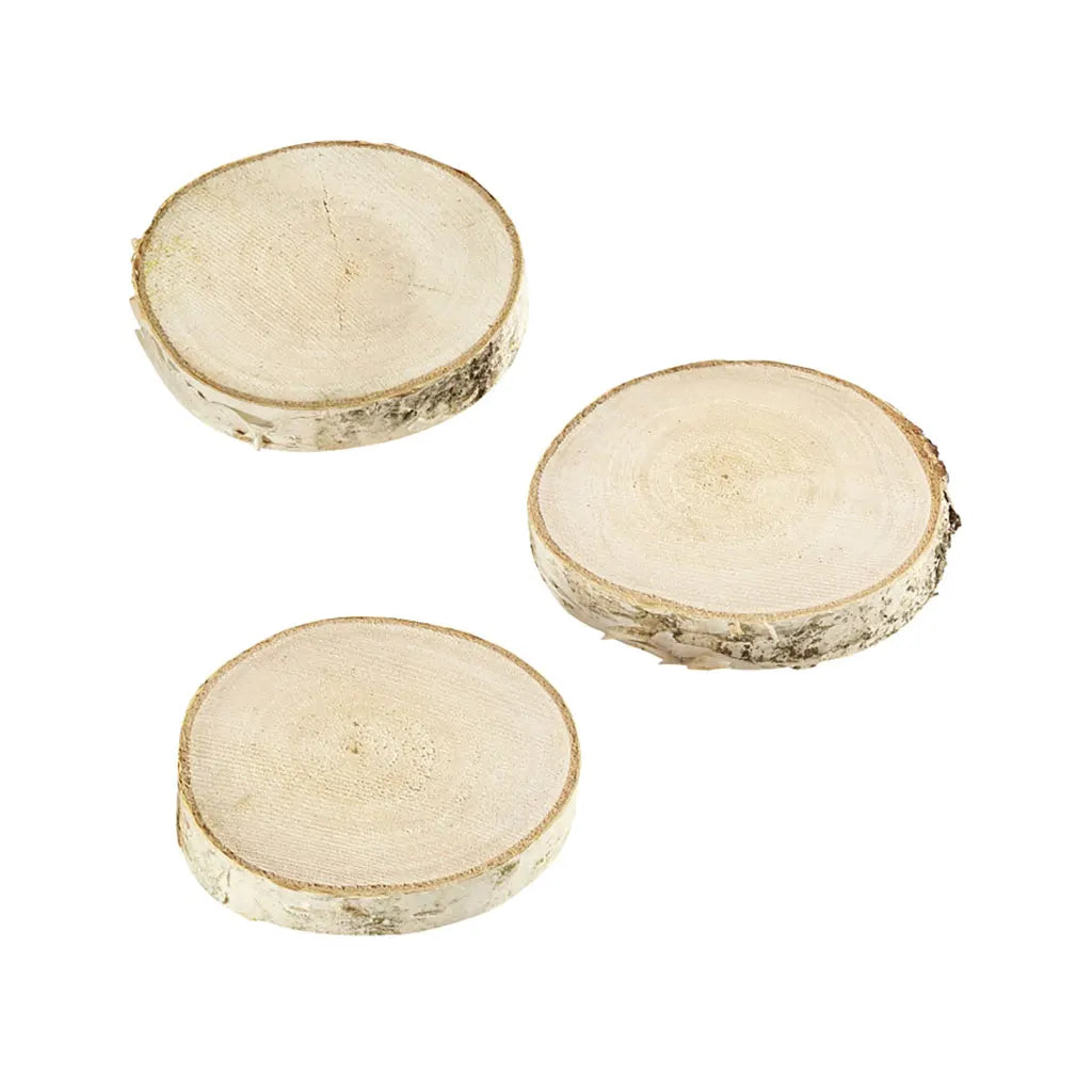 Birch wood disks, ca. 5 - 7cm