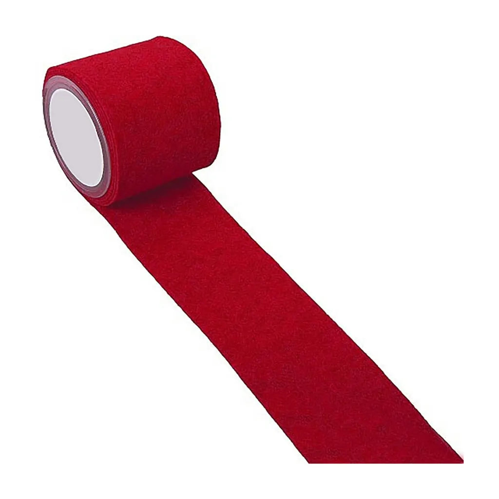 Trendy Felt Table Runner, 1mm x 10cm, Tinged with Red