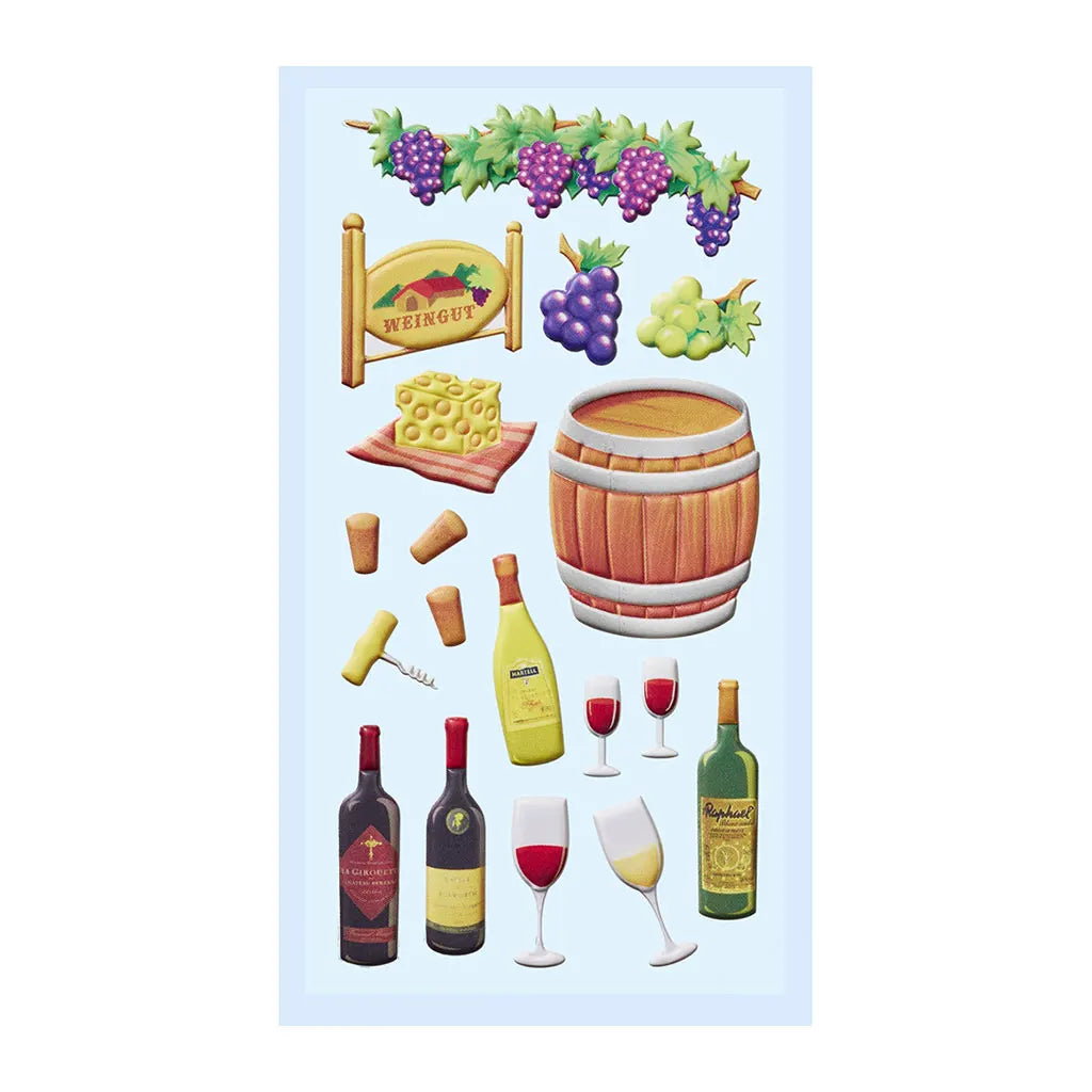 Softy Stickers Wine Feast