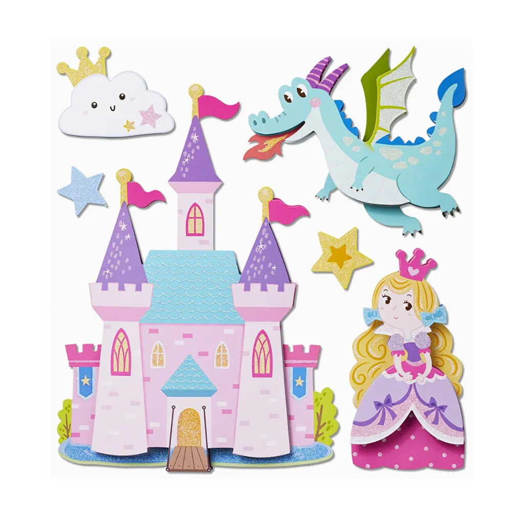 3D Stickers XXL Princess Dragon