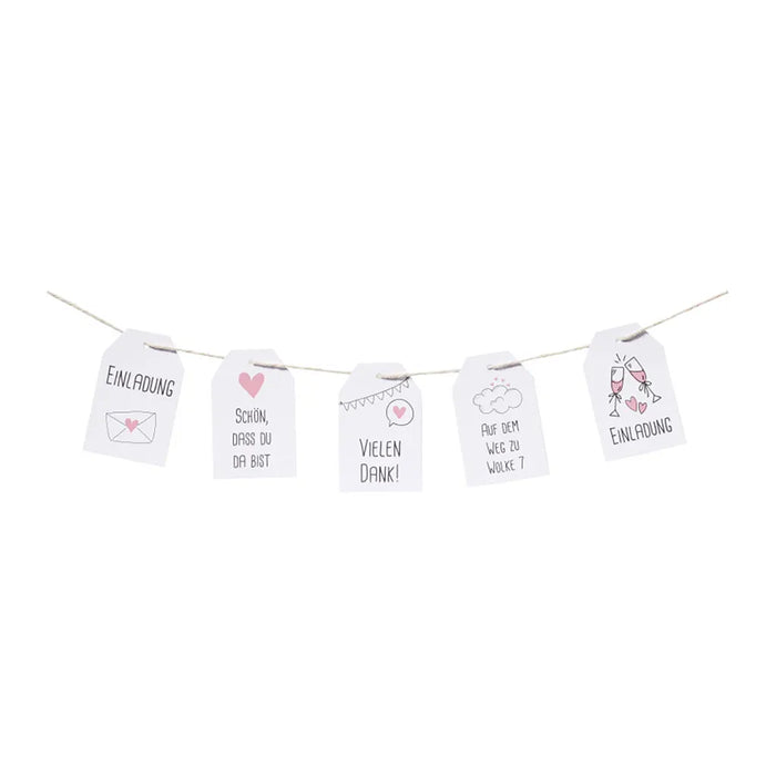Gift Tag Wedding II, 10pcs, Assorted