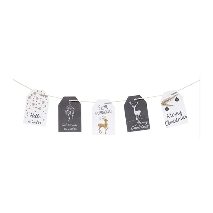 Gift Tag Christmas I, 10pcs, Assorted