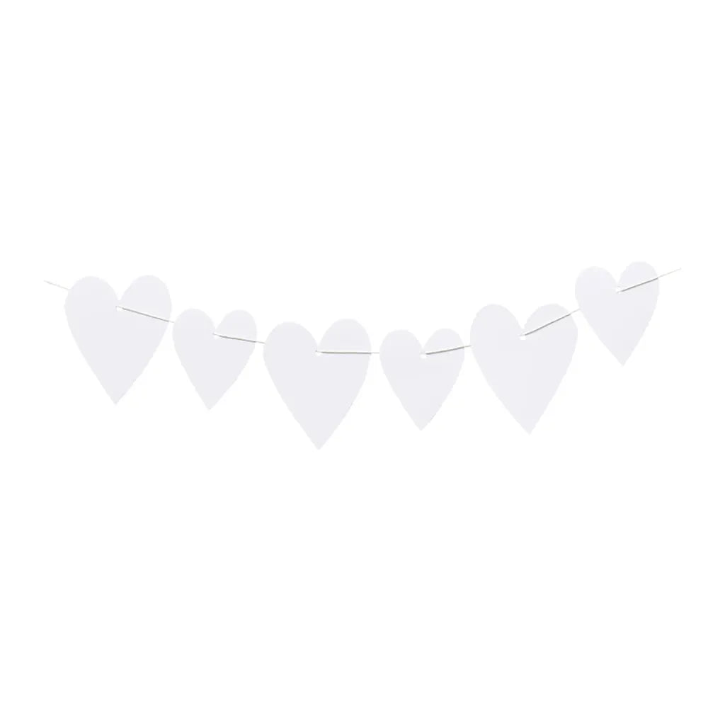 Gift Tags, 8 / 10cm, 20pcs, Assorted, White, Heart