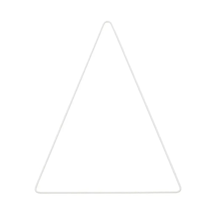 Metallic Triangle, 25 x 40cm, White