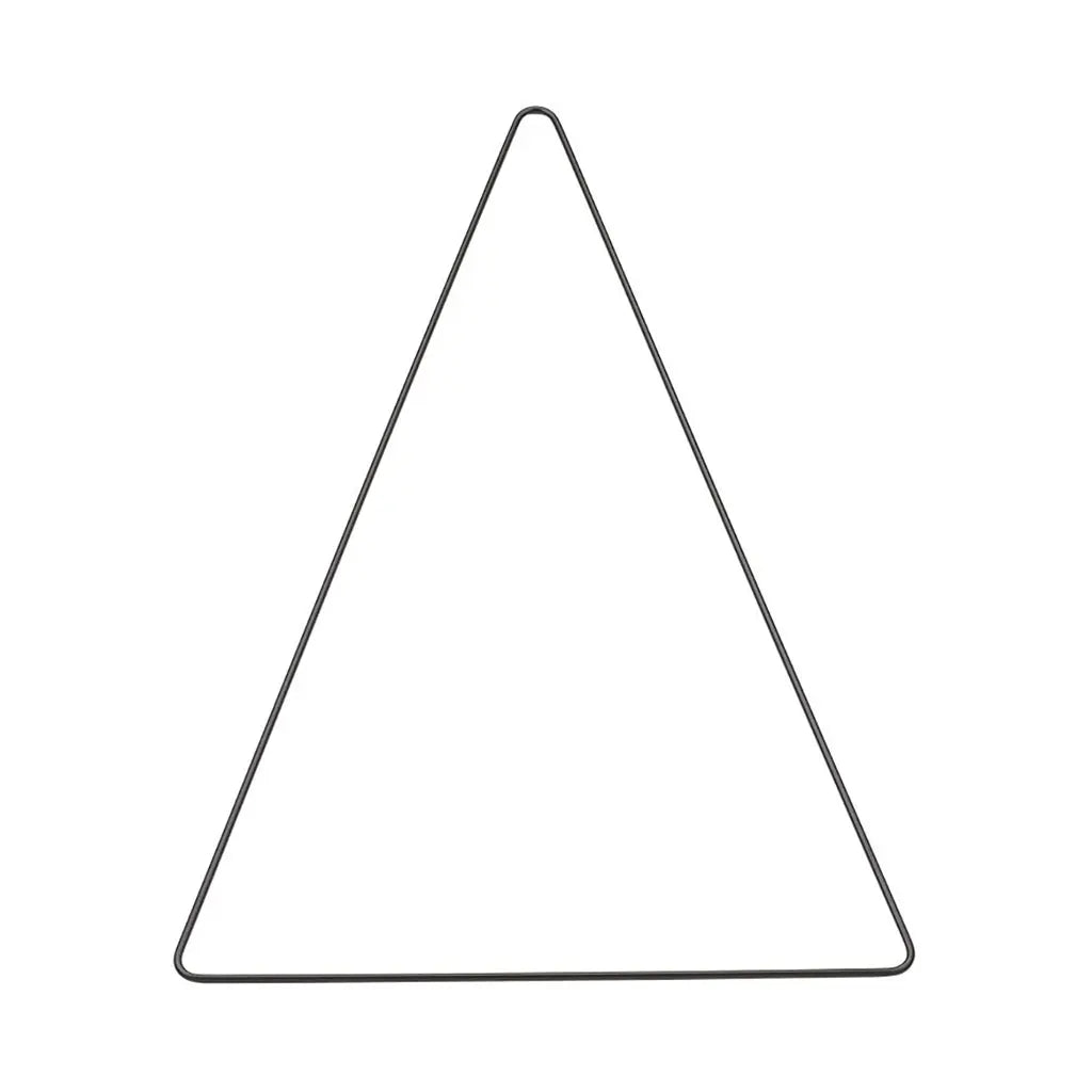 Metallic Triangle 25 x 40cm, Black