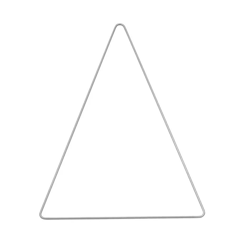 Metallic Triangle 20 x 30cm, Silver