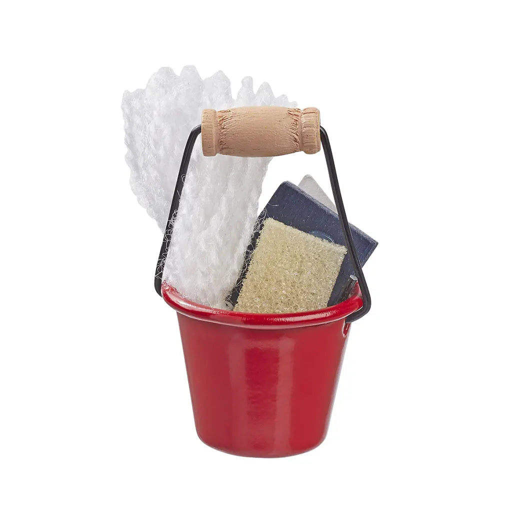 Bucket with sponge, ca. 3cm