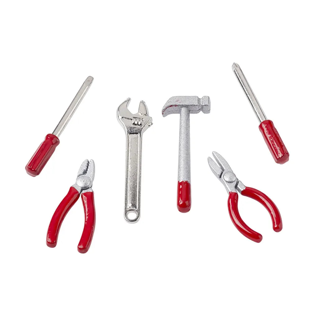 Mini garden tools, set, 2cm, 6pcs, assorted