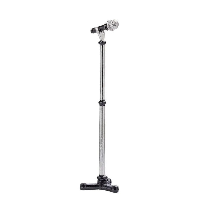 Mini microphone, 8.5cm, Black-silver