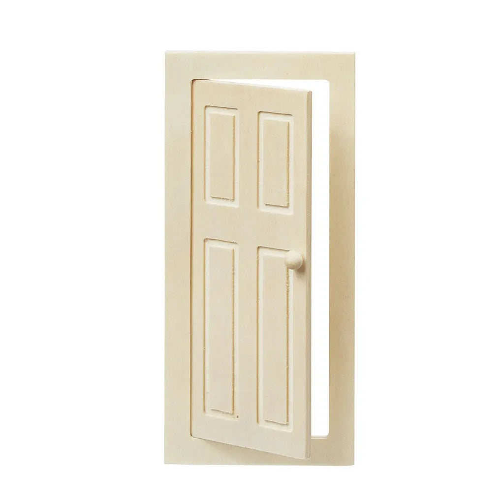 Wooden door VII, ca. 17.7 x 8 x 0.6cm, nature