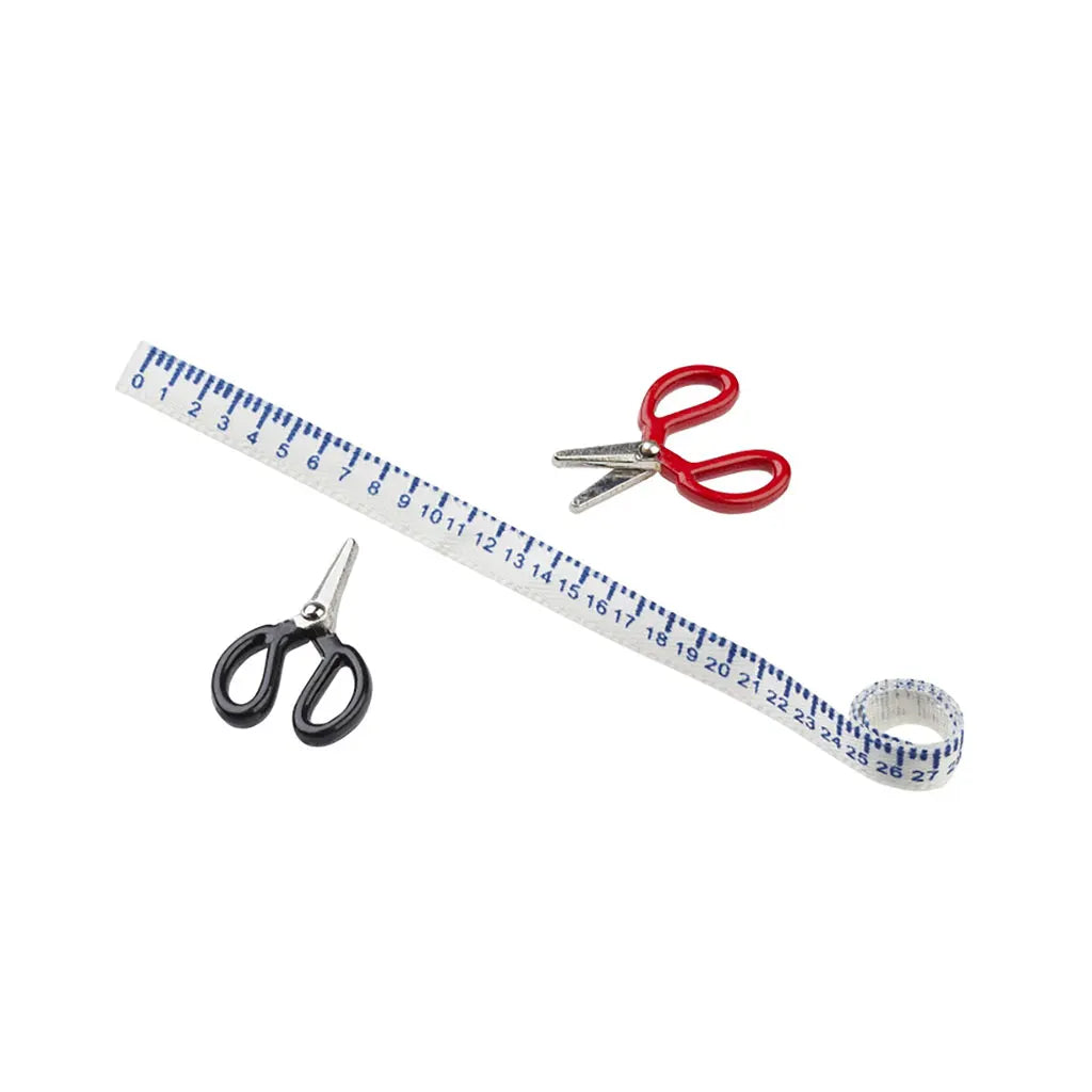 Scissors and measuring tape, 2 - 16cm, 3 parts