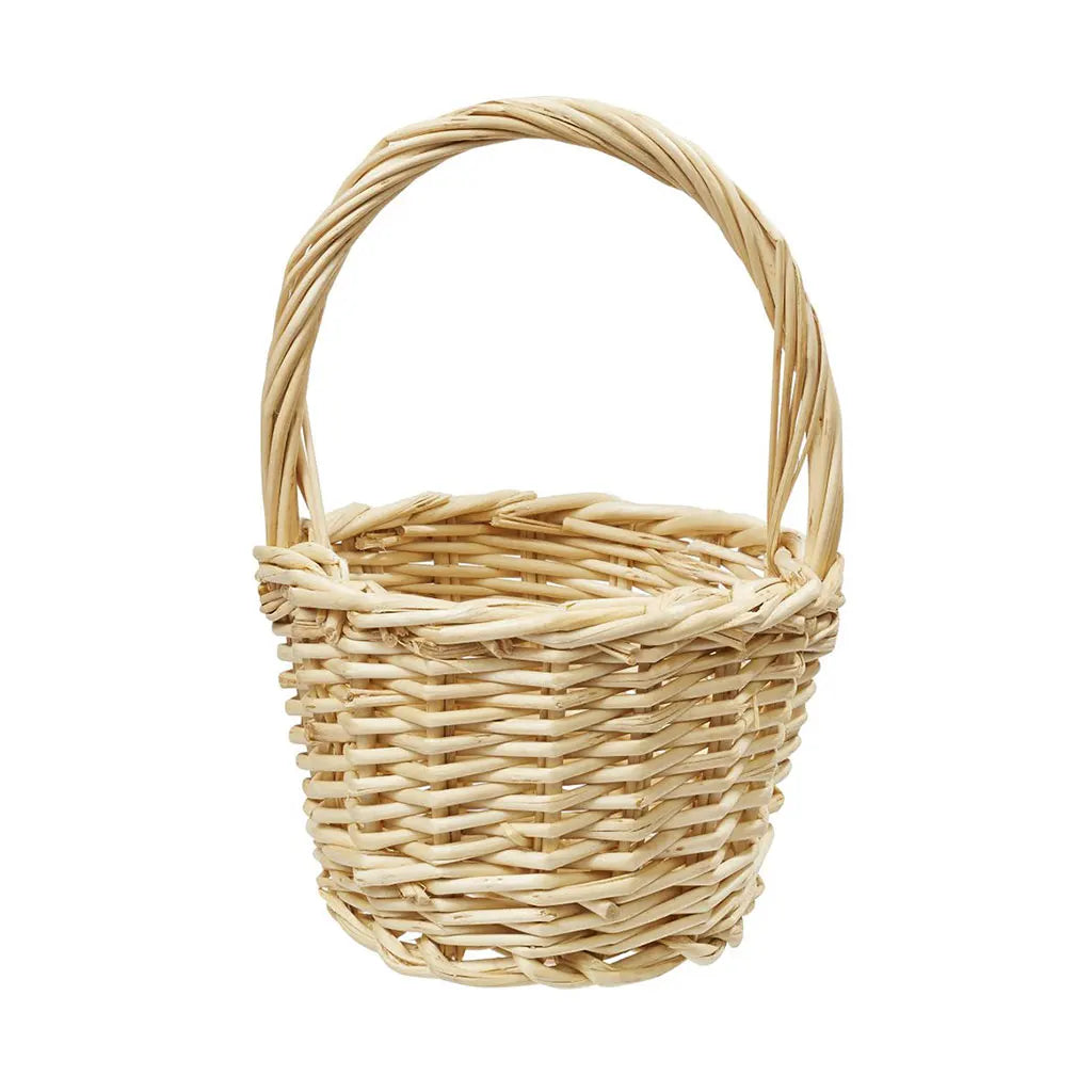 Mini Basket with Handle, 8 x 12cm, Nature
