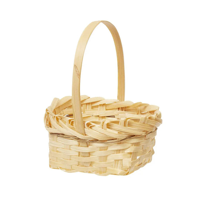 Mini Basket with Handle, 6 x 5 x 3.5cm, Nature