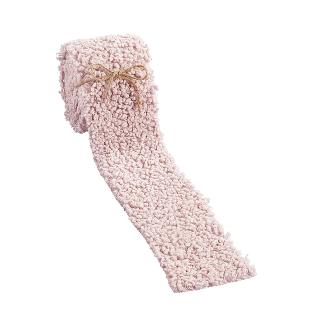 Teddy Fur Ribbon 8cm x 2m, Rosewood