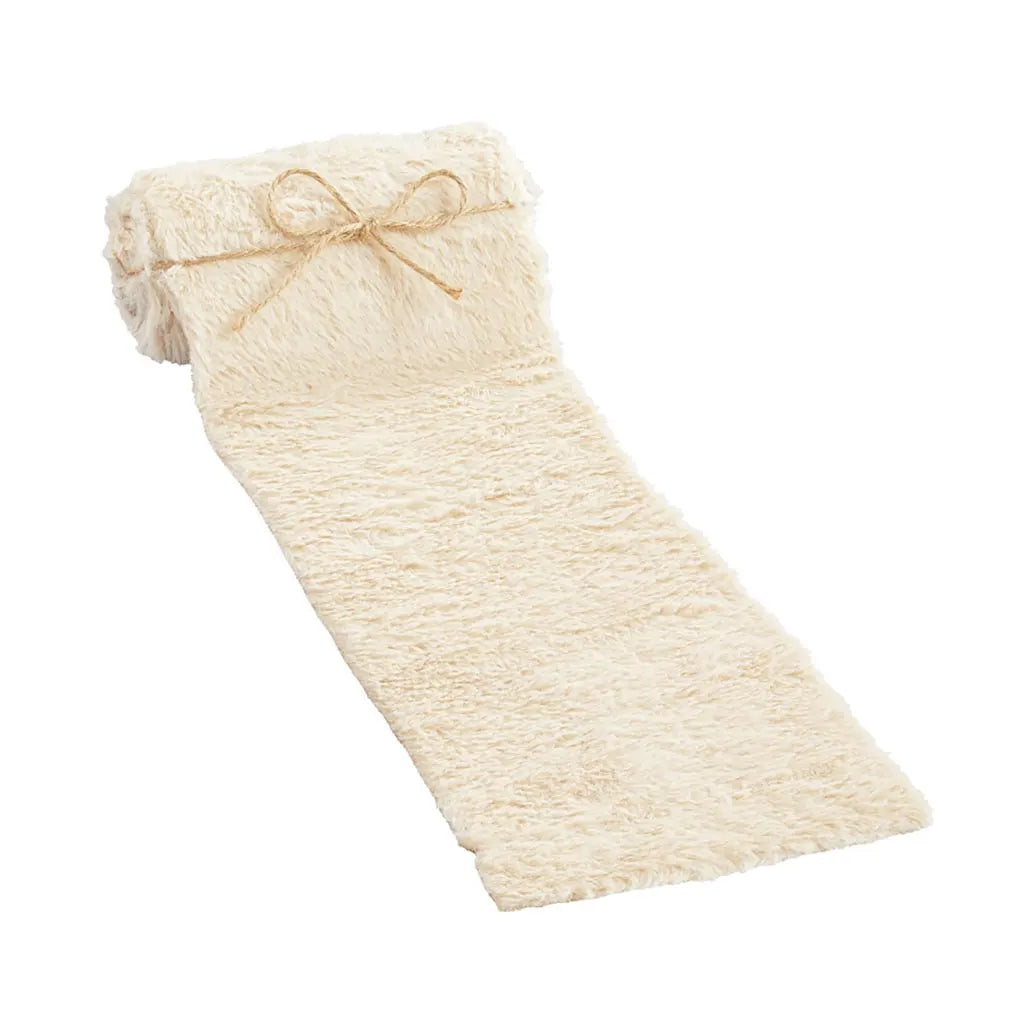 Plush Ribbon 4cm x 2m, Cream