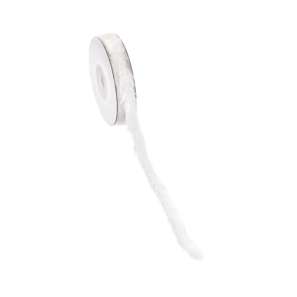 Fur Ribbon 3mm, White